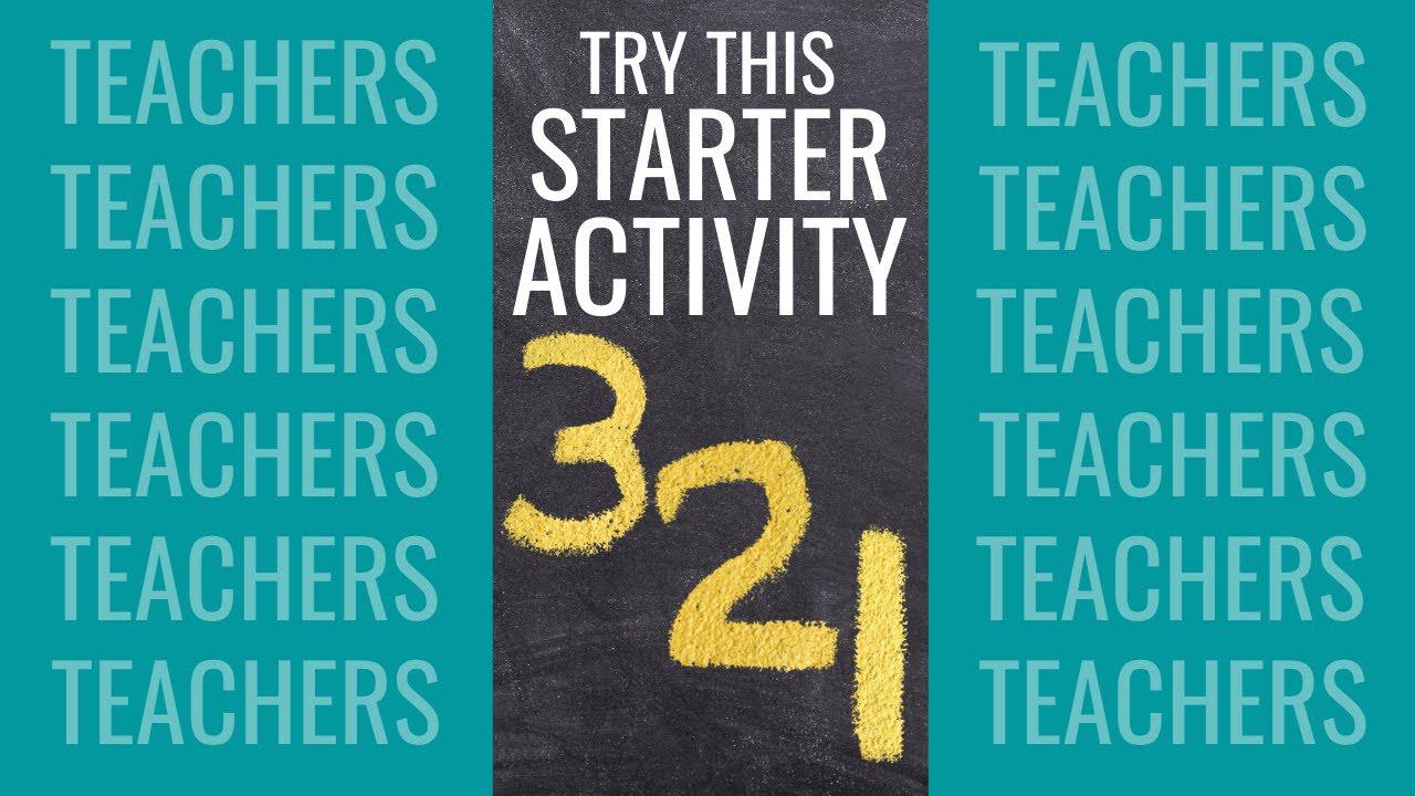 'Video thumbnail for 3-2-1: Try This Lesson Starter Activity [Ideas for Teachers] #shorts'