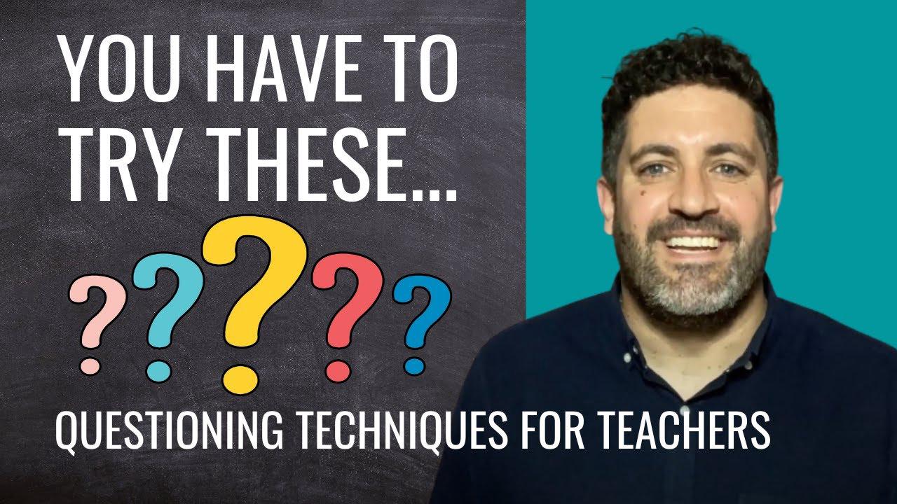 'Video thumbnail for My TOP 5 Questioning Techniques for Teachers [Generate More Discussion & Debate in Your Lessons]'