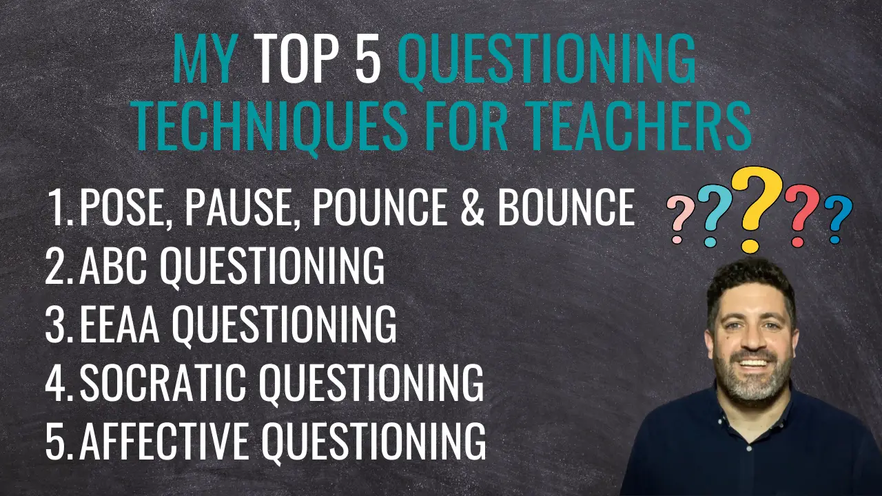 My Top 5 Questioning Techniques For Teachers 2021 | JONATHAN SANDLING